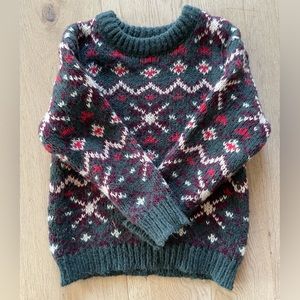 Zara kids sweater (used once for Christmas card photos)
